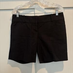 NWT The Limited Shorts Women 4 Black Tailored Stretch 7" Inseam Casual